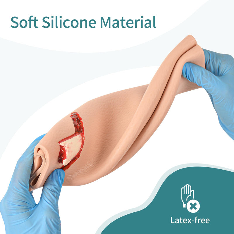 Open Fracture Simulator, Wound Packing Trainer for Medical Education, Trauma Trainer