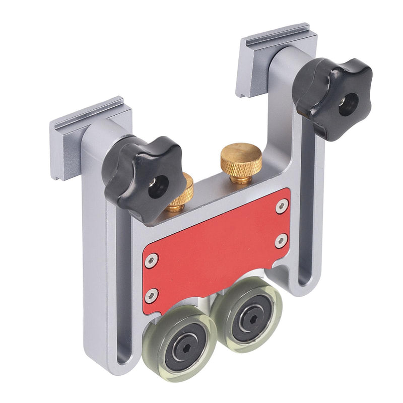 Adjustable Dual Bearing Roller Aluminum Alloy Table Saw Feeding Roller for Woodworking Saw Table