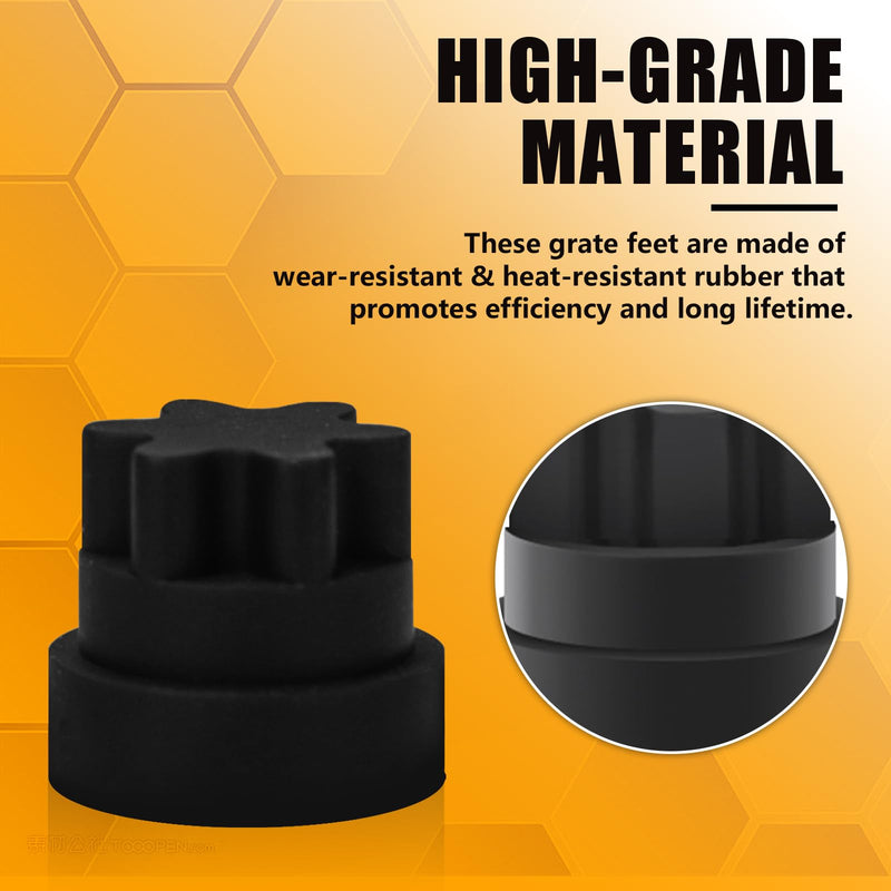 Rubber Grate Feet Part for Thermador Bosch Range/Gas Cooktop, Stove Grill Rubber Feet Replacement 00618112 1999626 617174 618112 AH3478553 EA3478553 PS3478553, 30 Pack