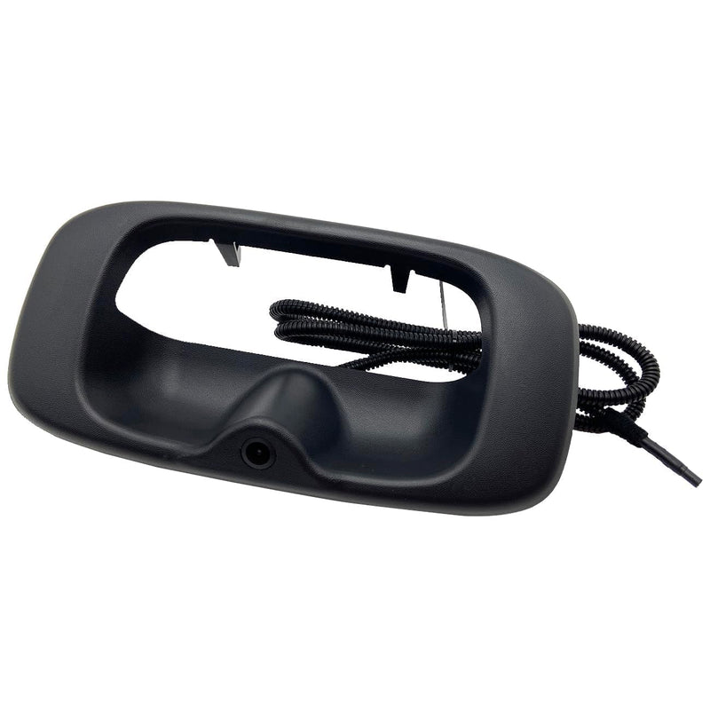 Tailgate Handle Bezel with Rear View Camera Backup Camera Compatible with 1999-2007 Silverado/Sierra 1500 2500 3500 Matte Black 15228541