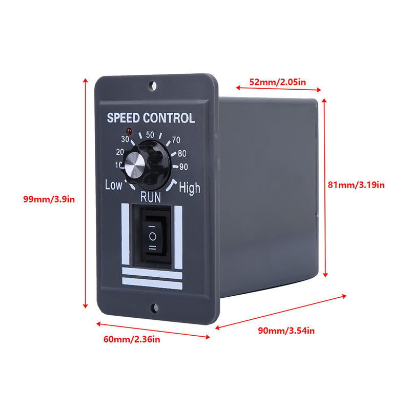 Variable Speed Controller, 40A Speed Controller, DC12-60V Motor Speed Controller, PWM Motor Speed Control with CW CCW Reversible Switch Speed Controller for Electric Motor