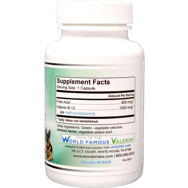 WonderLabs Pet Factor B-12 | Vitamin B-12 in Methylcobalamin Form | Popular in Treatment of EPI in Dogs 180 - NewNest Australia