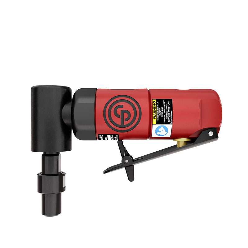 Chicago Pneumatic CP875 - Air Angle Die Grinder Tool, 1/4 Inch (6 mm), 0.3 HP / 220 W, 22500 RPM, Welder, Woodworking, Automotive Detailing, Stainless Steel Polisher, Heavy Duty Angled/Tool 22,500 RPM