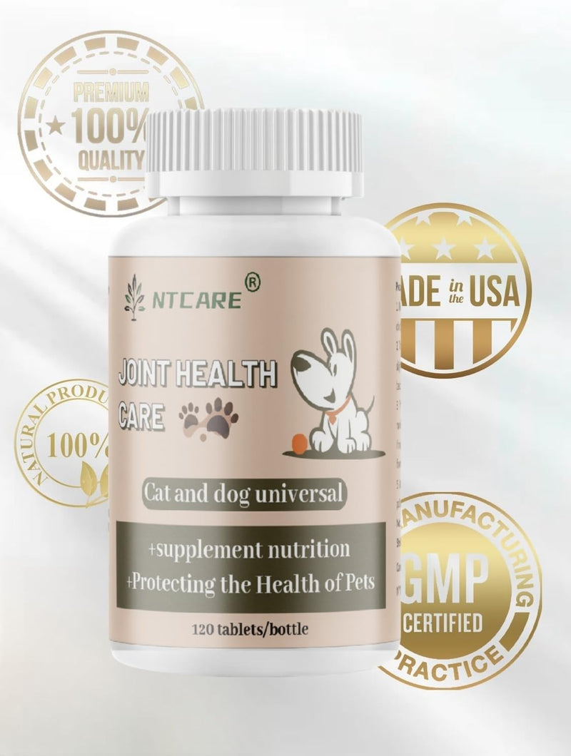 Hip and Joint Supplement for Dogs- with Glucosamine, Chondroitin, and MSM,120 Chewable Tablets, Chicken Flavor, Dog Joint Supplement，Joint Support Supplement for Dogs