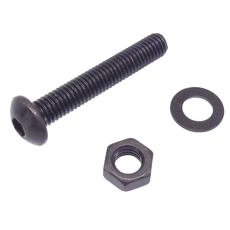 Yodaoke 100pcs M5-0.8 x 30mm Button Head Socket Cap Screw, ISO 7380 Hex Drive, Class 10.9, Alloy Steel, with Nut and Washer