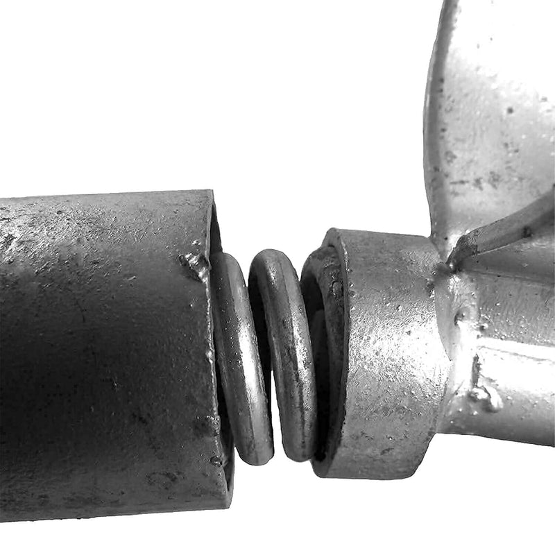 Chain Link Gate Spring Closer for 1-7/8" OD Gate Post and 1-3/8" OD Gate Frame - Self Closing Gate Spring Closer - Gate Closer Includes Bolts 1-3/8" X 1-7/8"