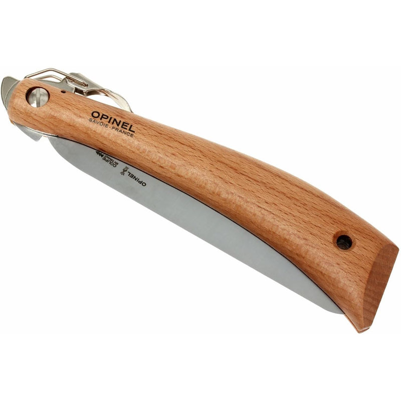 Opinel Folding Saw - Gardening and Camping Folding Carbon Steel Saw with Beechwood Handle No.18