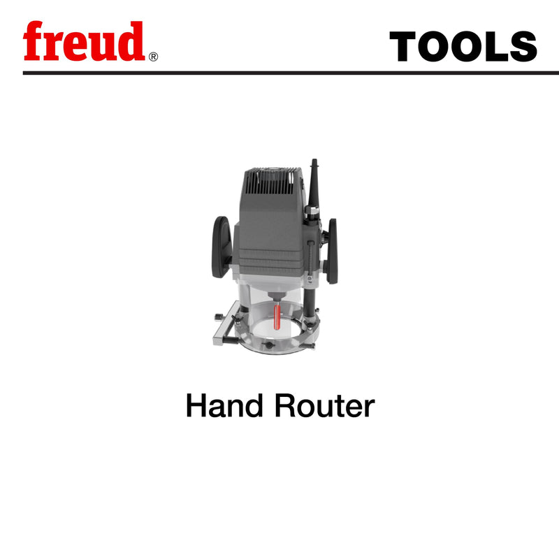 Freud 85-005: 1/2" Radius Ogee Bowl Bit with 1/2" shank, 2-7/8" overall length