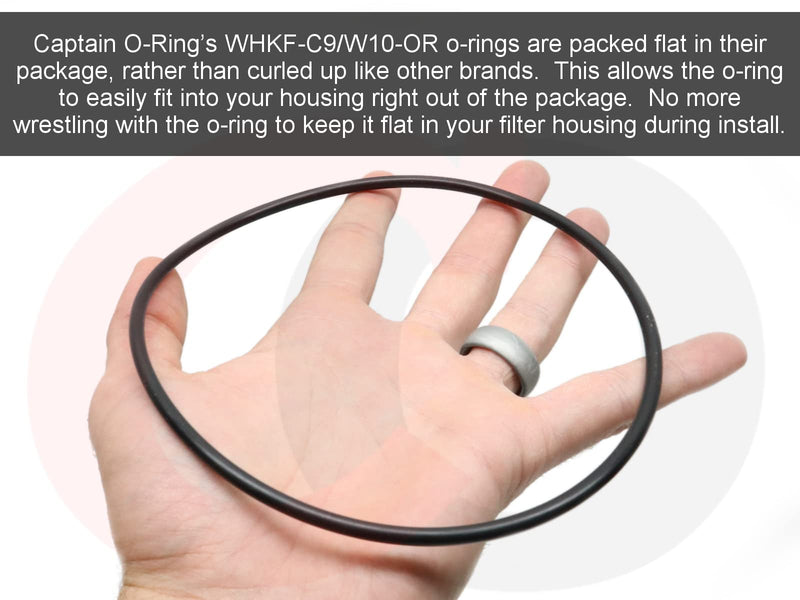 Captain O-Ring - Replacement O-Rings for Whirlpool WHKF-DWHBB (WHKF-C9) & American Plumber W10-PR (W10-OR) (3 Pack)