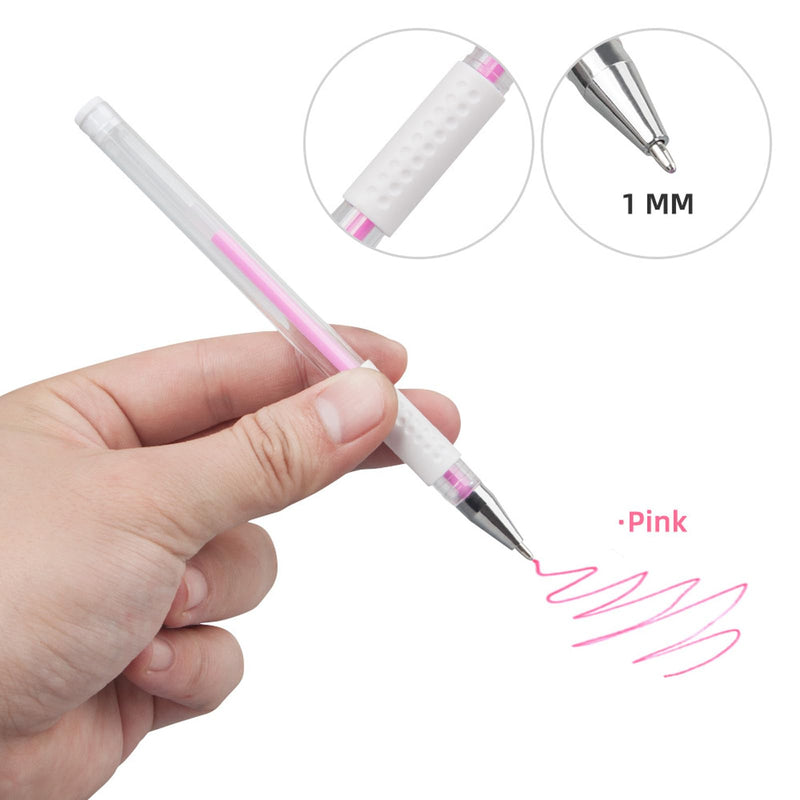 TEONEI Eyebrow microblading Marker Pen,Skin Marker Pen,Eyebrow Permanent Makeup Position Mapping Mark Tools (Pink) Pink