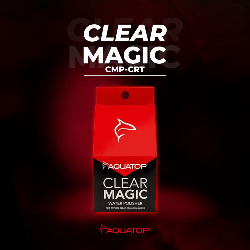 Aquatop Clear Magic Water Polisher - Safe for Freshwater and Saltwater Aquariums - May be added once a week - Easier Pick up by your Aquarium 2.4 x 1 x 3.7 inches Whites & Tans