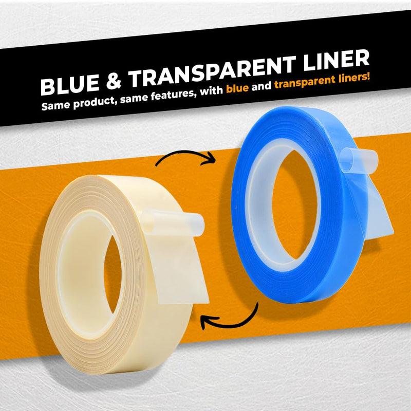 WOD SPT7A UHMW Polyethylene Transparent Film Slick Tape, 1/2 inch. x 36 yd. Aggressive Adhesive - Ideal For Squeak Reduction, Drawers, and Bearings 1/2 in. 36 Yards