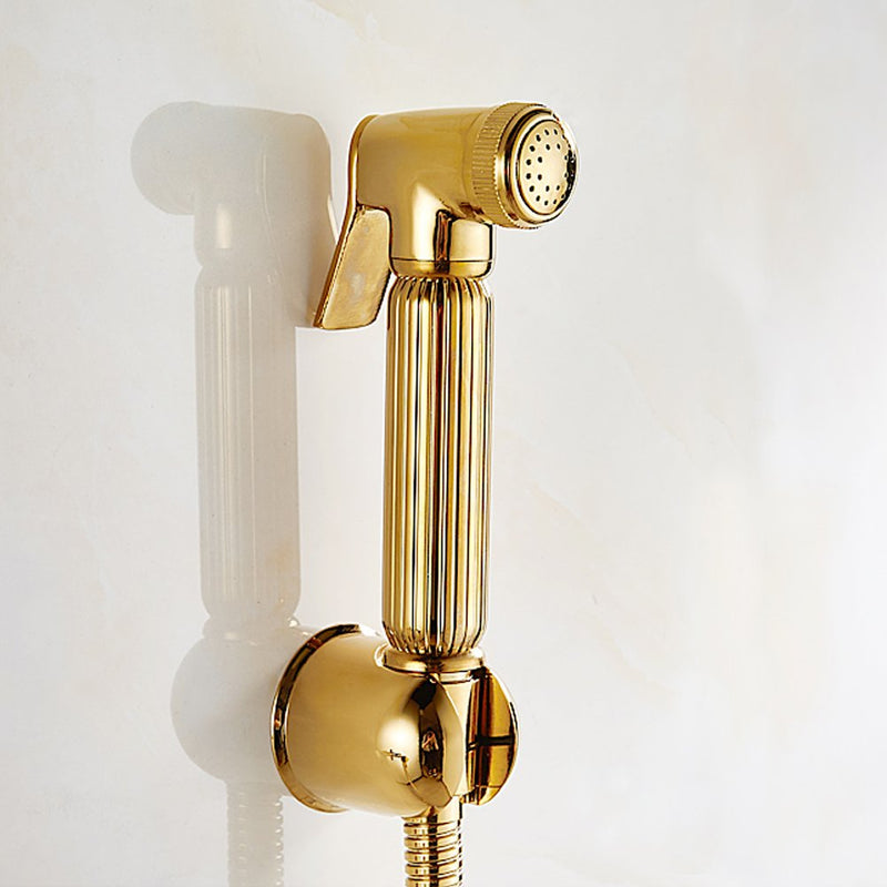 Oumefar Solid Brass Wall Mount Shower Handheld Bidet ray Diaper Kit Toilet Bathroom