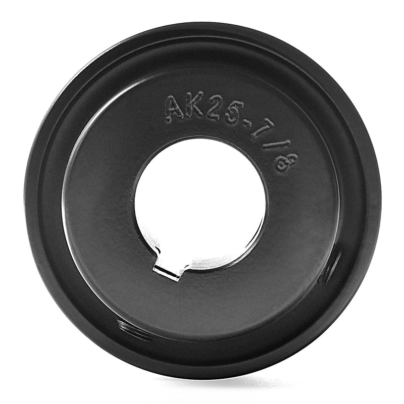 AK25-7/8 Mechanical V-Belt Pulleys, 2.5" OD 7/8" Fixed Bore, Single Groove, Cast Iron, for 3L, 4L, A, AX V-Belt