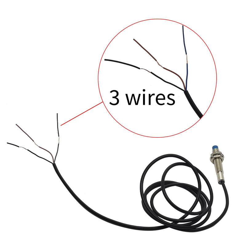 5Pcs NO Normally Open NPN Inductive Proximity Sensor Switch M8 Detector 2mm DC6V-36V 3 Wire LJ8A3-2-Z/BX