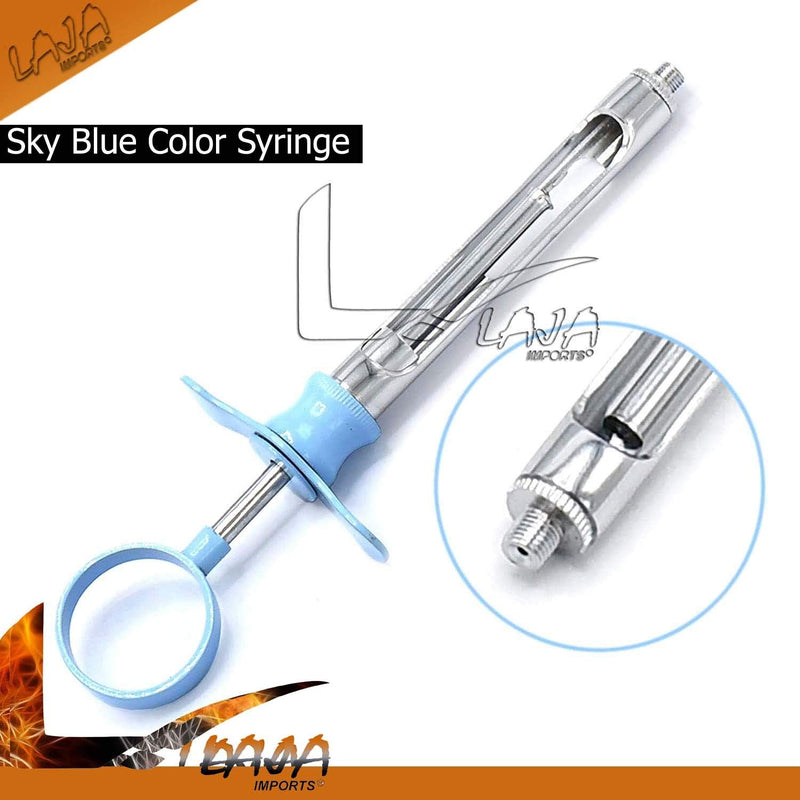 Dental Syringe 1.8Ml Set Of 7 Stainless Steel Dental Instrument (Mix Color ) for Educational Use
