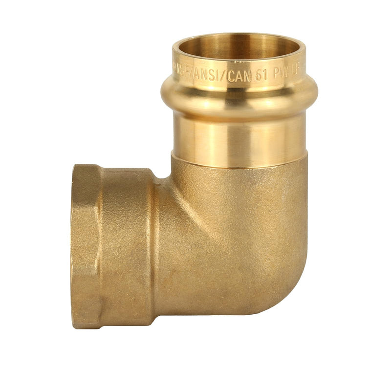 2Pcs EFIELD 1"Copper Press Female Elbow,Press x Female NPT(PRESS215-2) 2 1" PRESS X 1" FEMALE