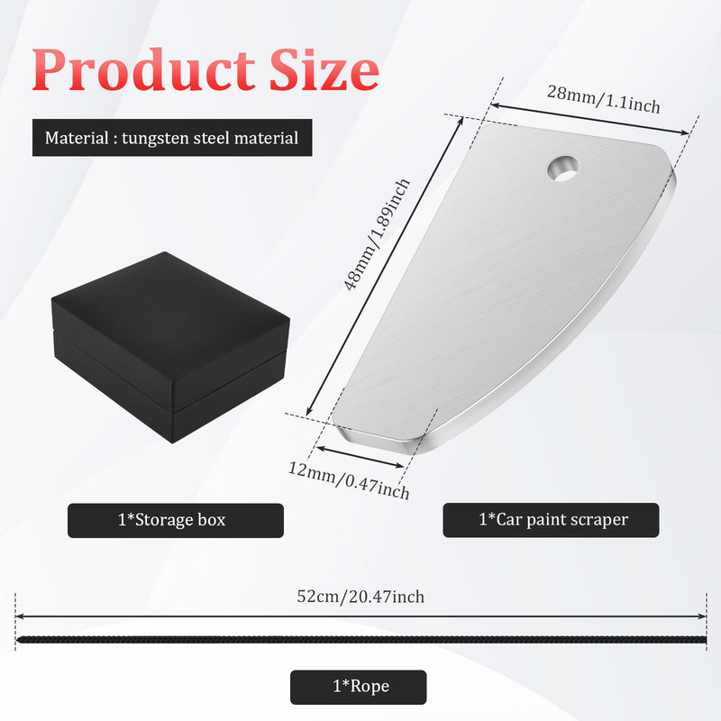 Carbide Tungsten Denibbing Tool, Automobile Spray Paint Point Repair Scraper, Paint Denibbing Tool for Removing Dust, Paint Imperfections or Stains