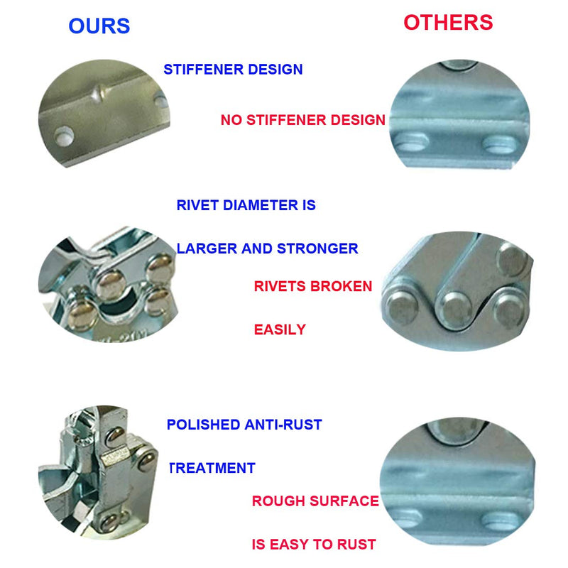 Push Pull Action Toggle Clamps 6 PACK 301AM Latch Anti-slip Hand Tool 110Lbs Holding Capacity Quick Release Clamp … (301AM)