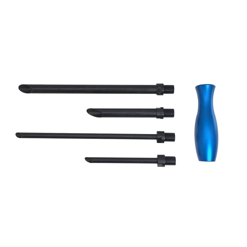 Wire Insertion Tool, 4 Piece Tube Set with Handle Attachment for Directing Wires Through Obstacles, Ideal for Stereo Dashboard Wiring Headlights Lighting Tool