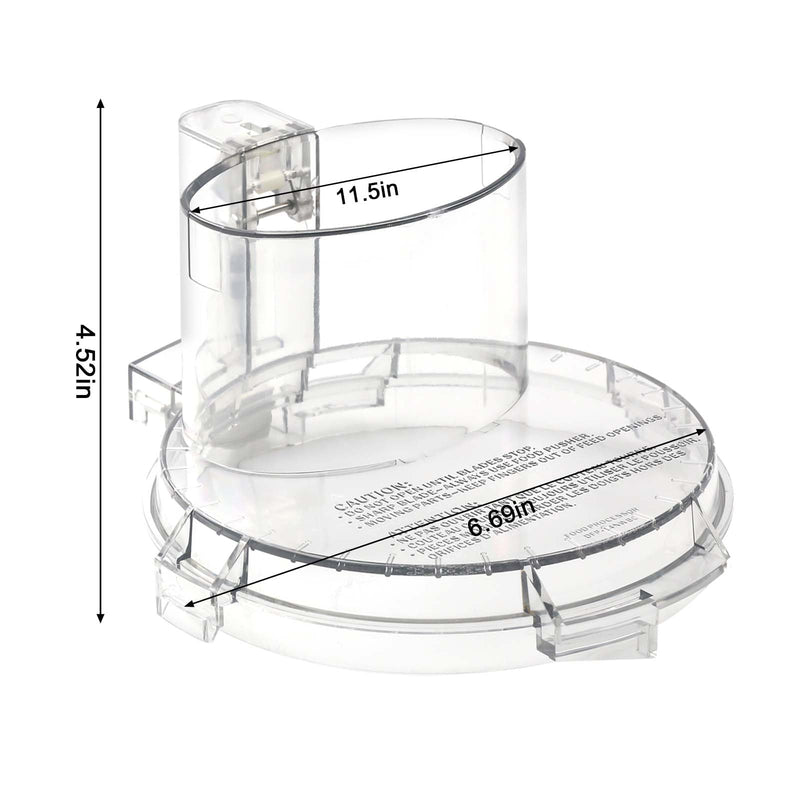DFP-14NWBCT1 Replacement Food Processor Work Bowl Cover for Cuisinart Food Processor Replacement Parts Compatible With DLC-005AGTXT1 Fits Model DFP-14