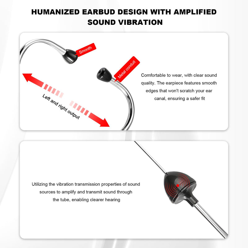 Car Mechanic Stethoscope, Auto Cylinder Noise Diagnostic Tool with Extended Probe, Professional Engine Sensitive Hearing Tool for Truck SUV Motorcycle, Car Accessories