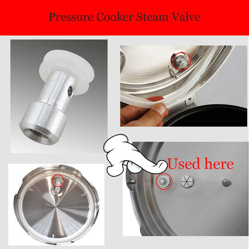 Pressure Cooker Steam Valve Universal Floater and Sealer for Pressure Cookers XL,YBD60-100,PPC780,PPC770,PPC790 1 x 10p