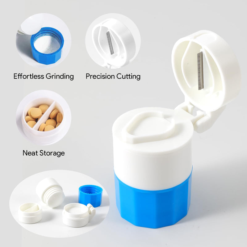 7 Pack Cat Pill Shooter, Pill Cutter and Crusher for Pets, Tablet & Liquid Soft Tip Pill Pusher for Cats, Pet Popper for Cats Dogs, Pet Medicine Feeder, Kitten Puppy Bottle Feeding Kit (Set C)