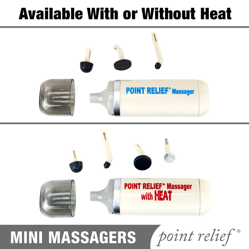 Point Relief 14-1050 Mini Massager for Handheld Targeted Massage Therapy Relieve Muscle Pain Standard