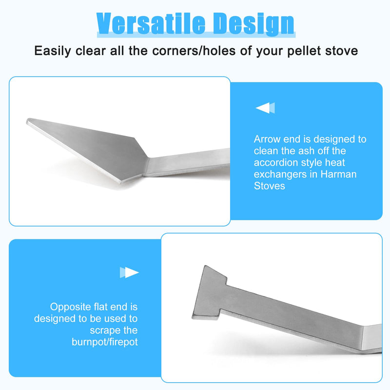 2-00-773850-10 Burn Pot Scraper Tool for Harman P68, XXV, P43, Advance, P61, P38, Accentra 52i & Insert, P61A, PC45, PF100, PB105 Pellet Stove Accessories, Cleaning Tool for Harman Pellet Stove