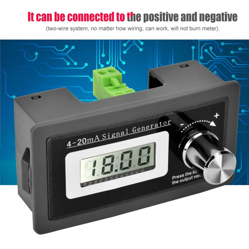 4-20mA Signal Generator, 3-21mA Adjustable High Precision DC Current Analog Simulator Two-Wire Transducer Test Signal Generator DIY Kit JS-420ISG-V2