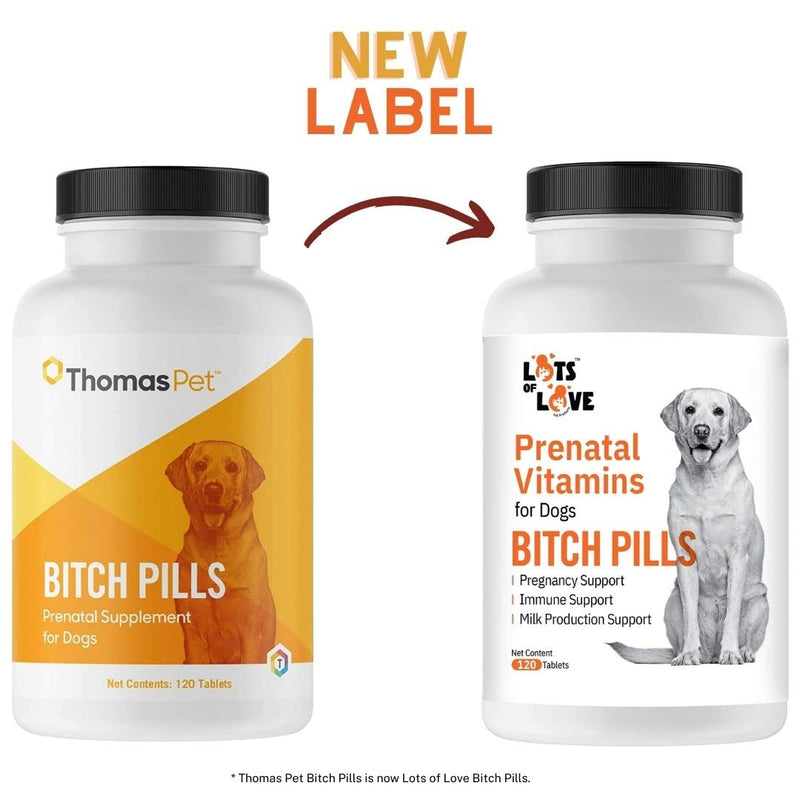 Bitch Pills - Prenatal Vitamins for Dogs (Thomas Pet Earlier) - 120 Tablets - PawsPlanet Australia