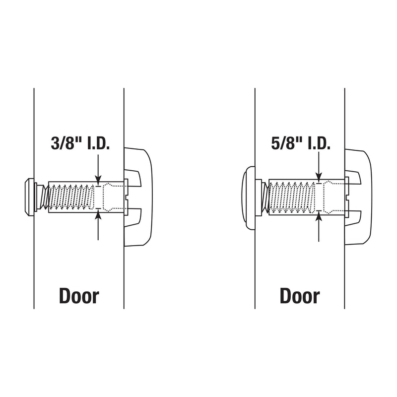 Prime-Line S 5084 Fixed Door Viewer Privacy Cover, 1-5/8 In. Outside Diameter, Plastic Construction, White (Single Pack)