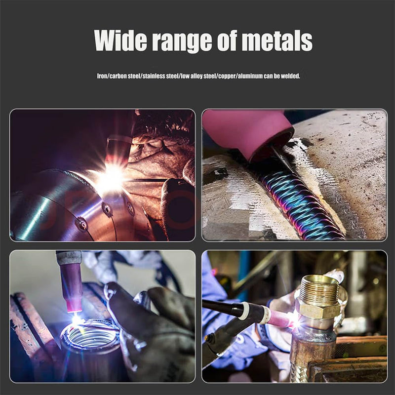 2% Thoriated TIG Welding Tungsten Electrodes WT20 Red - 2.4mm (3/32") 10 Pack - High Current DCEN for Steel/Alloy Welding 2.4