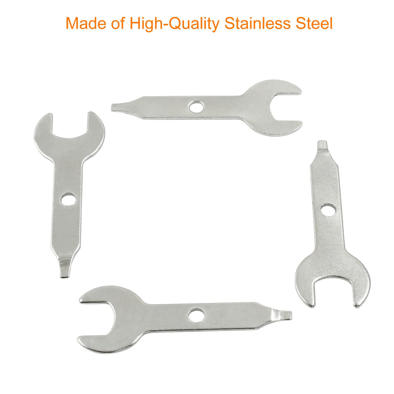 4 Pcs Collet Wrench Key, 3/8 Inch / 9.5mm Stainless Steel Multitool Wrench, Sliver Nut Spanner for Rotary Tool, Engraving Machine