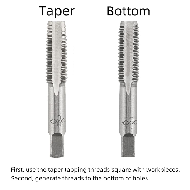 M22 X 1.5 Metric Hand Tap, Right Hand M22 X 1.5mm Threading Hand Tap 1Pair M22x1.5