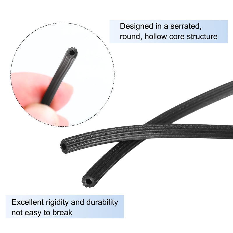 uxcell Screen Spline, 0.09"x100FT Round Window Screen Repair Retainer Spline for Door Window Screens Replacement, Black 0.09" x 100ft