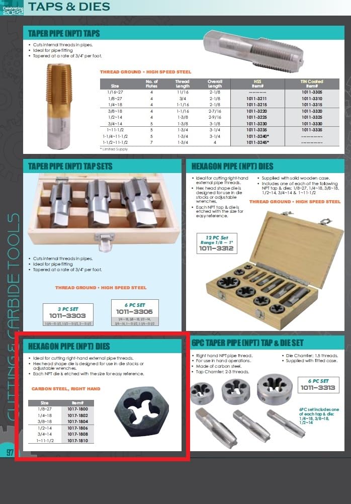 HHIP 1017-1810 Hexagon Pipe, 1-11-1/2" 1-11·1/2 inches