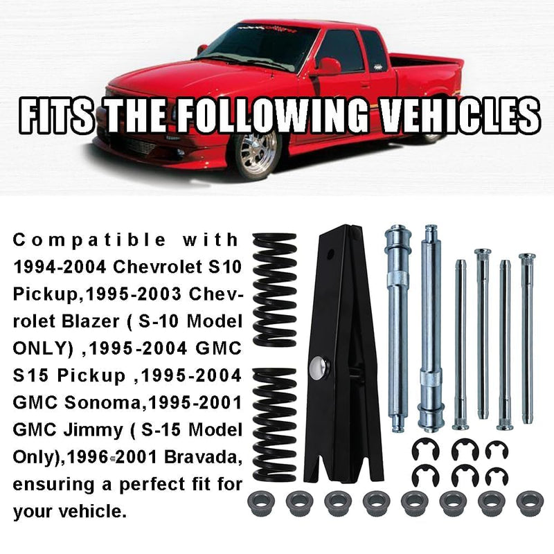Door Hinge Repair Kit with Spring Tool - Compatible with 94-04 Chevrolet Door Roller pin Hinge with Tools and Springs 94-04 Chevrolet 23pcs