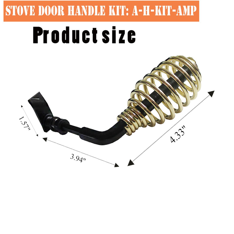 Replacement Breckwell Stove Door Handle Kit: A-H-KIT-AMP