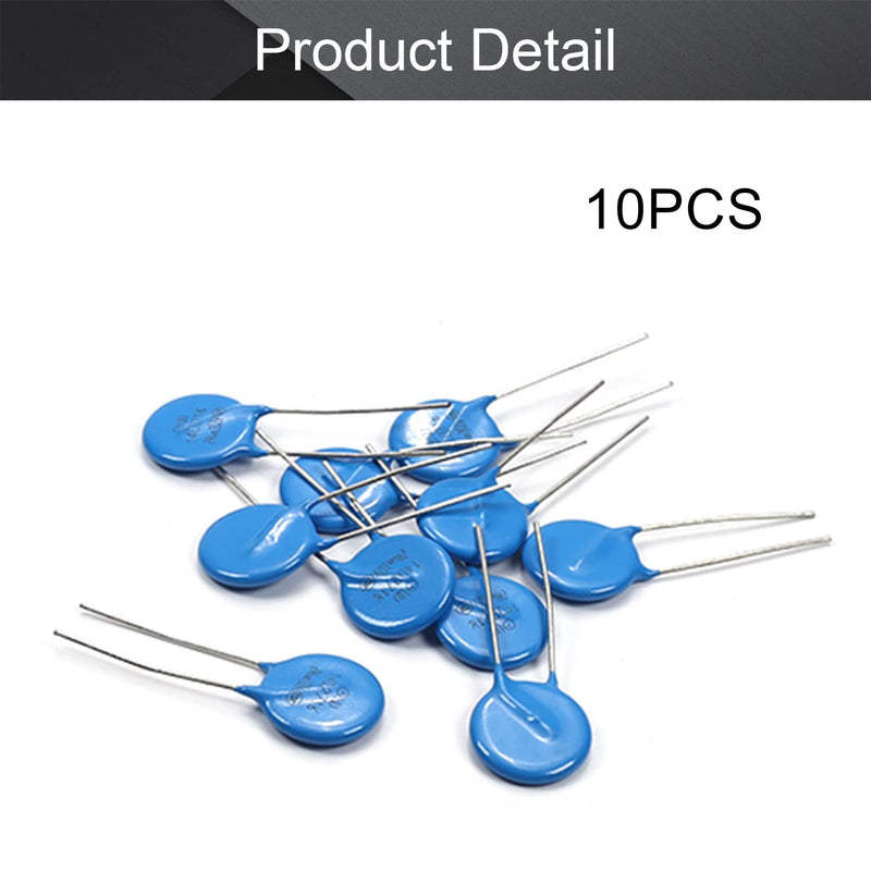 Fielect 10Pcs Voltage Dependent Resistors AC 175V 14D271K/F7.5 Radial Lead Disc Varistors 10Pcs 14D271K 175V 24mm