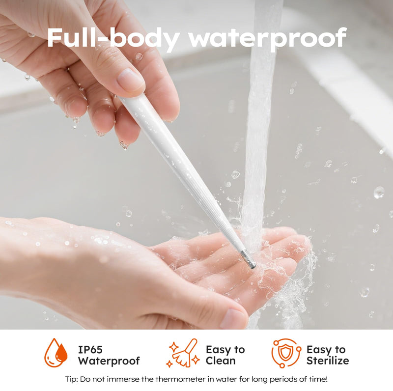 Digital Thermometer for Adults and Kids, Fast Reading Digital Thermometer with LED Display, Medical Grade Rechargeable Oral Thermometer for Adults with Portable Charging Case and Fever Alarm