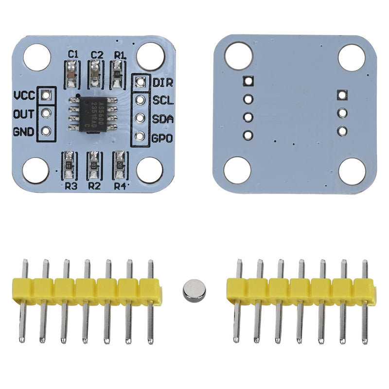 5pcs AS5600 Magnetic Encoder 12bit 3.3V High Precision Magnetic Induction Angle Measurement Sensor Module