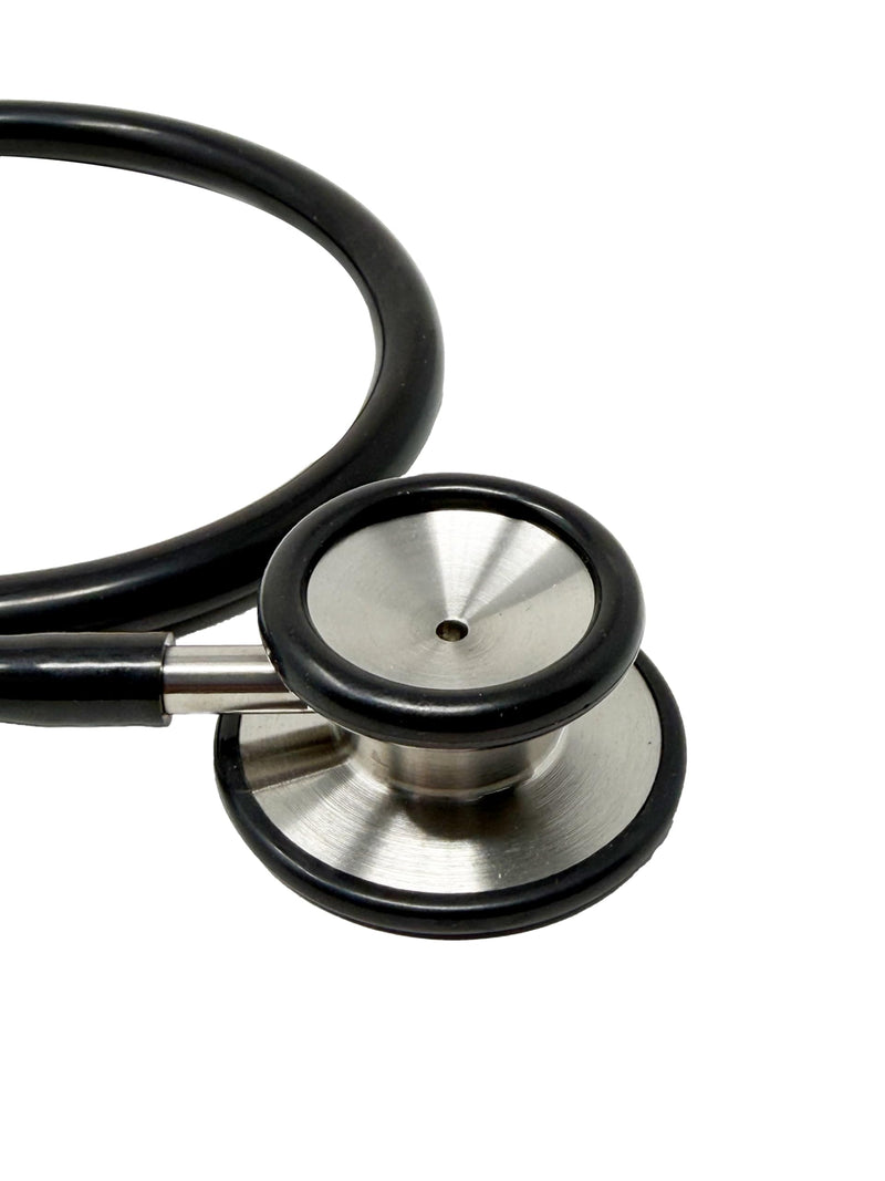 EMI Premium Professional Series Clinical Dual Head Stethoscope - Black ESC-104 - Features a Dual Head Stethoscope With Both Diaphragm and Bell