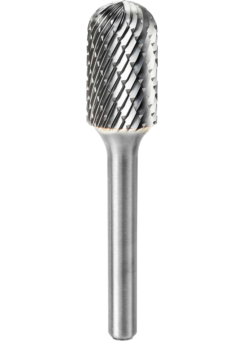1 Pc Head 1/2" Carbide Burr Set 1/4 Shank Die Grinder Bits Drill Bits Grinding Bits for Metal Rotary Tool Attachment Accessories Rasp Weld Wood Stone Deburring Compatible with Milwaukee Dewalt