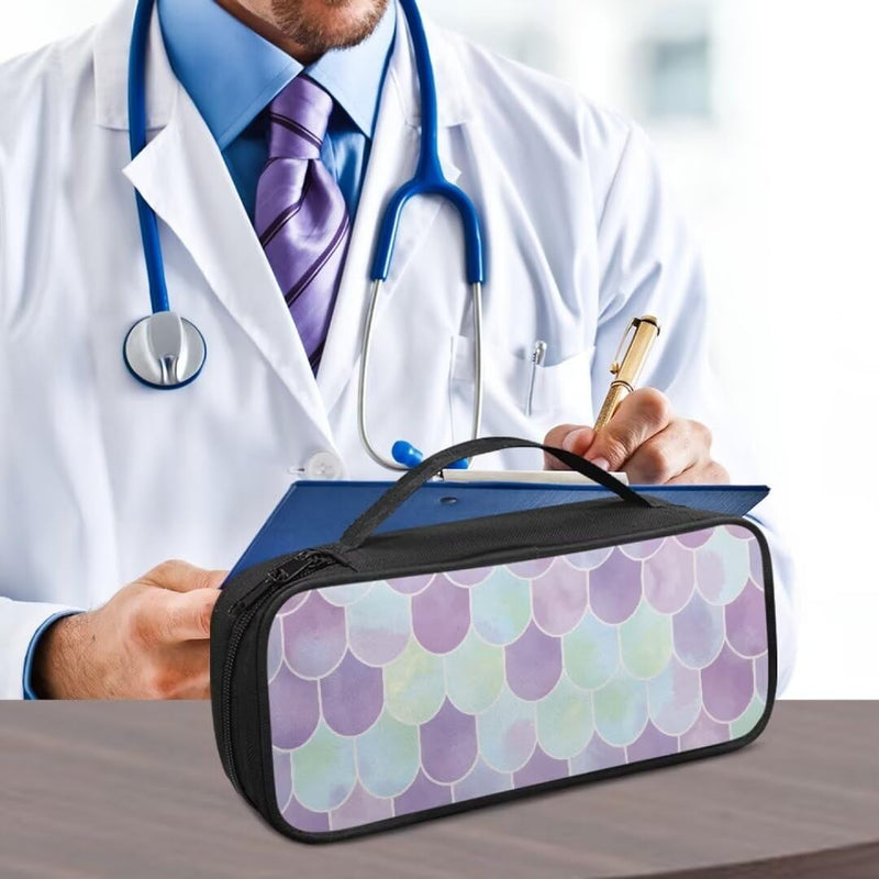 Stethoscope Case Mermaid Scales Stethoscope Carry Case Compatible for Stethoscopes and Other Nurse Accessories