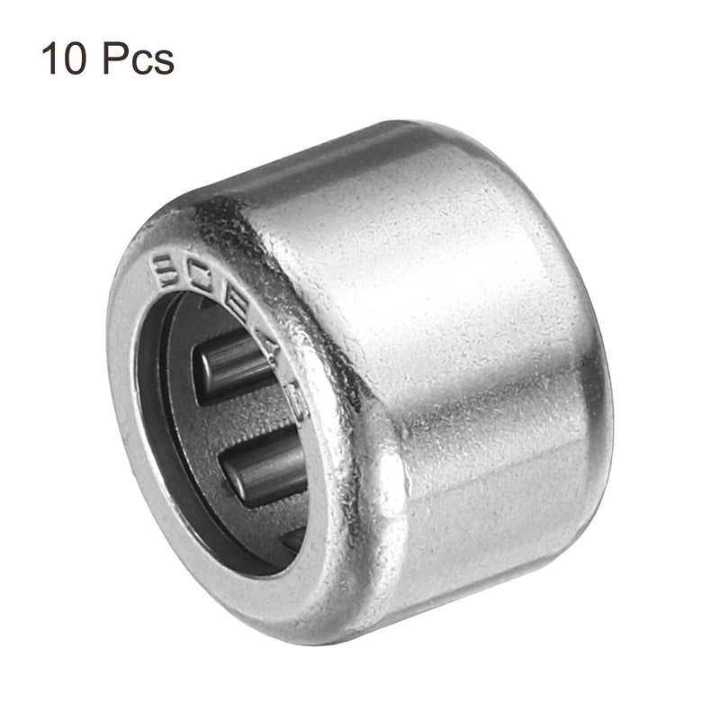 uxcell 10 Pcs HK0608 Needle Roller Bearings One Way Bearing 0.26 x 0.44 x 0.31 Inch, ABEC 3 Chrome Steel Bearing