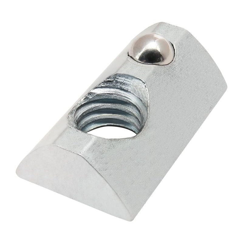 8020, 3917, 15 Series 5/16-18 Steel Roll in T-Nut with Ball Spring - T Slot T-Slotted Accessories for 80/20 Aluminum Extrusion - Hardware Nuts (10 Pack)