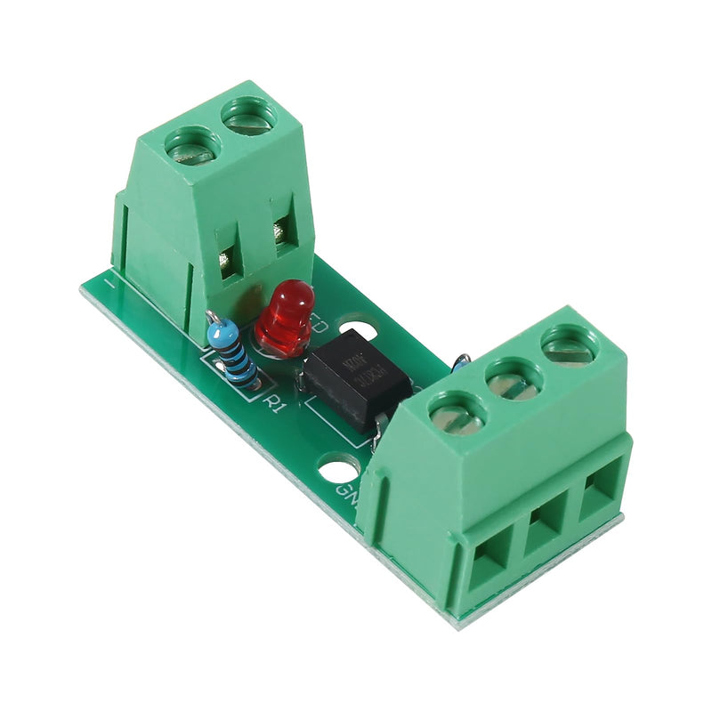 6pcs PC817 1 Channel Optocoupler Isolation Module 1CH Optocoupler PC817 3-5V 12V 24V Photoelectric Isolator PNP NPN Signal Converter Rail Holder PLC Drive Motor Board