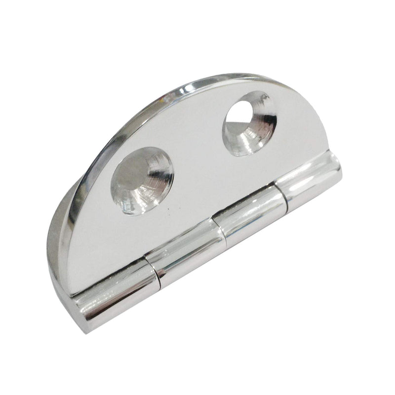 2Pieces of Marine Grade CAST Solid 316 Stainless Steel Mirror Polished Door /Cabinet Round Hinge Dia.2-1/2" (64mm) for Boat, RVs